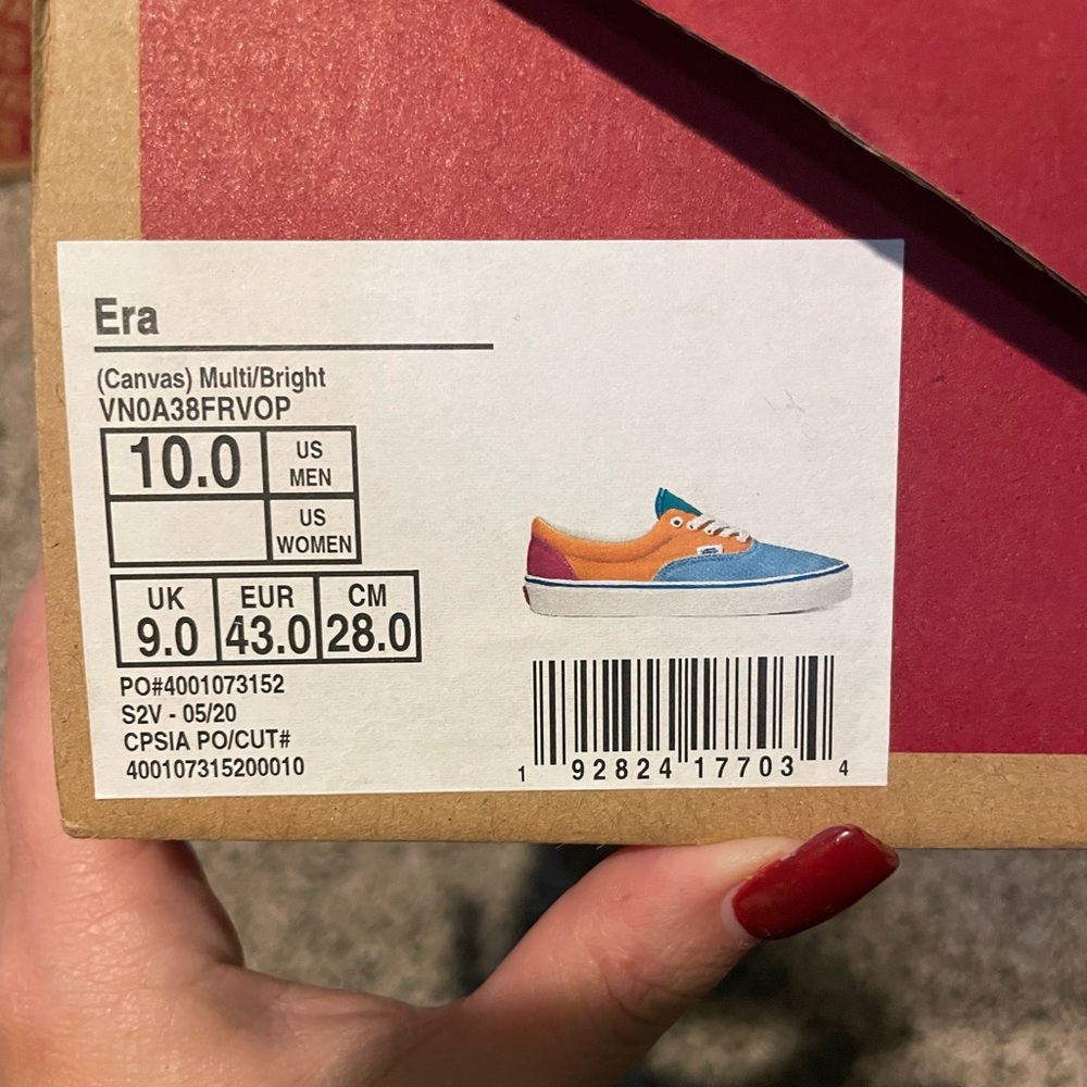 NWT Vans Canvas Multi/Bright
